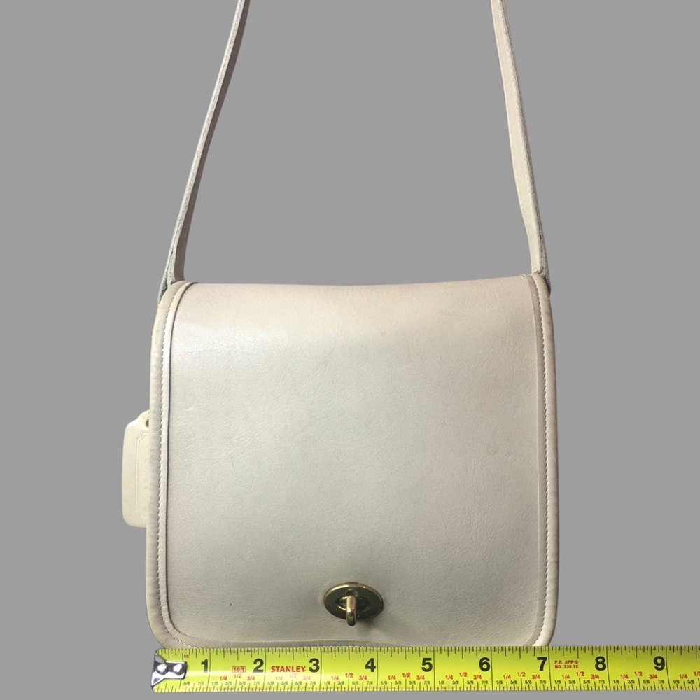 Vintage COACH Companion Bone Glove Tanned Leather Flap Crossbody Bag 9076 - Picture 16 of 17
